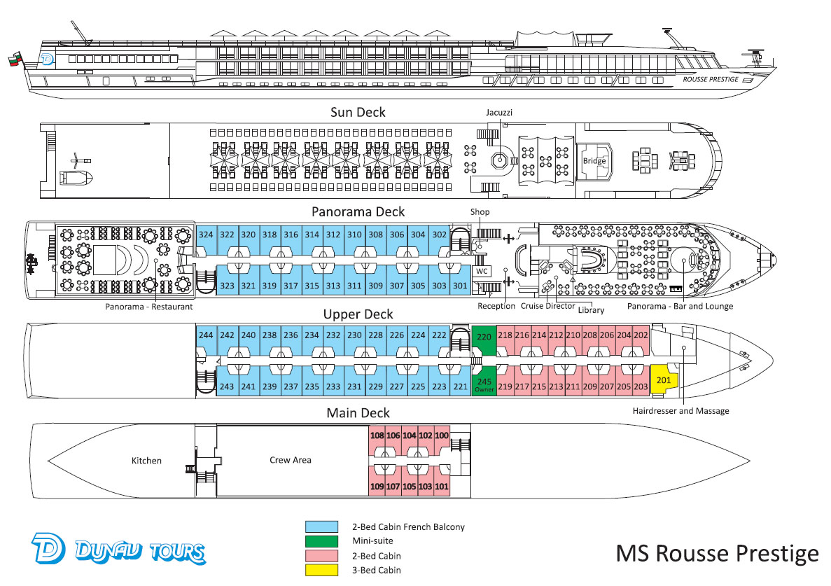 deck plan Rousse Prestige
